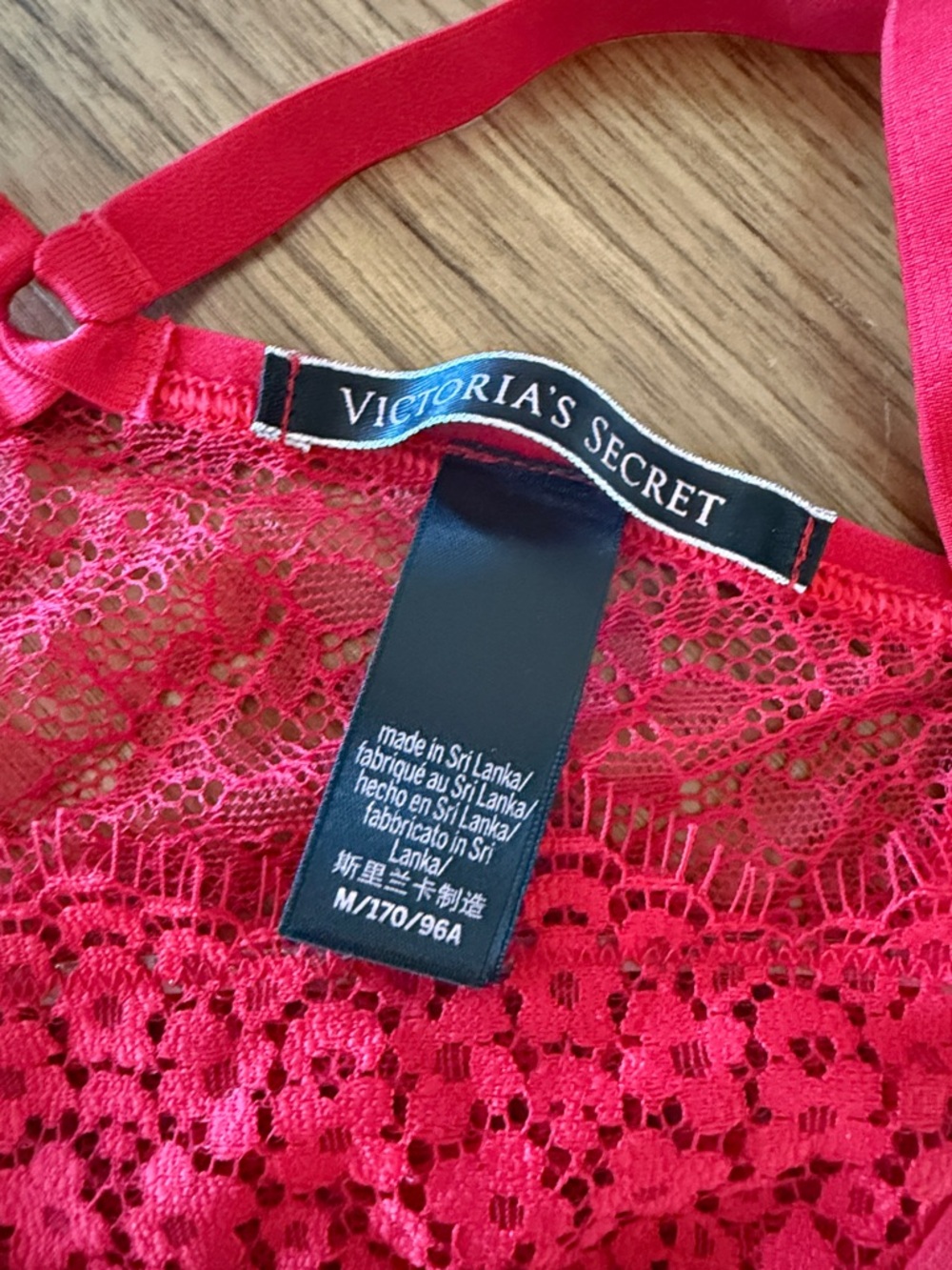 Victoria’s Secret Very Sexy Red Lace Strappy Teddy Lingerie M - Picture 9 of 12